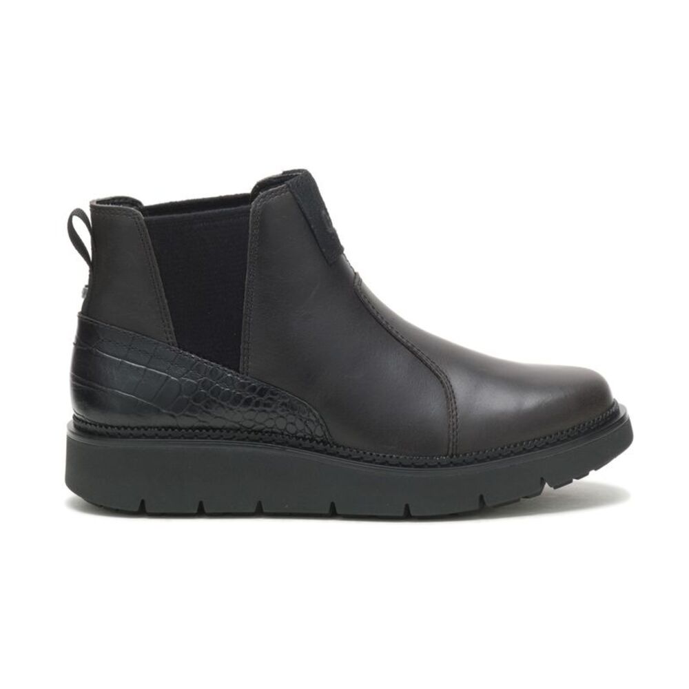 Caterpillar Womens Chariot Chelsea Black Boots (NWT)